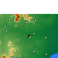 Nearby Forecast Locations - Tiruchirapalli - mapa