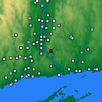Nearby Forecast Locations - East Hampton - mapa