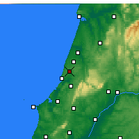 Nearby Forecast Locations - Pataias - mapa