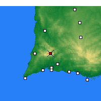 Nearby Forecast Locations - Monchique - mapa