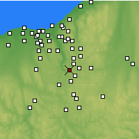 Nearby Forecast Locations - Cuyahoga Falls - mapa