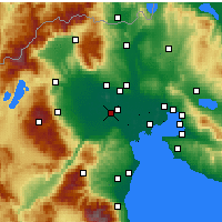 Nearby Forecast Locations - Aleksandria - mapa