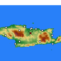 Nearby Forecast Locations - Epano Archanes - mapa