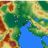 Nearby Forecast Locations - Chalastra - mapa