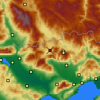 Nearby Forecast Locations - Kato Newrokopi - mapa
