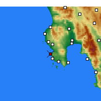Nearby Forecast Locations - Pylos - mapa