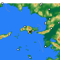 Nearby Forecast Locations - Pitagorio - mapa