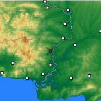 Nearby Forecast Locations - Sufli - mapa