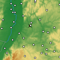 Nearby Forecast Locations - Sinsheim - mapa