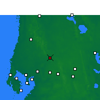 Nearby Forecast Locations - Zephyrhills - mapa