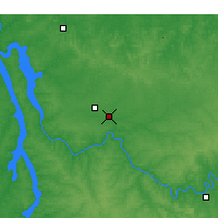 Nearby Forecast Locations - Clarksville - mapa