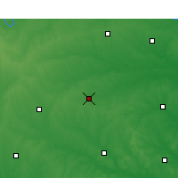 Nearby Forecast Locations - Sulphur Springs - mapa