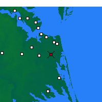 Nearby Forecast Locations - Chesapeake - mapa