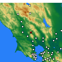 Nearby Forecast Locations - Santa Rosa - mapa