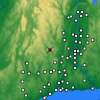 Nearby Forecast Locations - Torrington - mapa