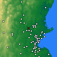 Nearby Forecast Locations - Dracut - mapa