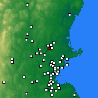 Nearby Forecast Locations - Lawrence - mapa