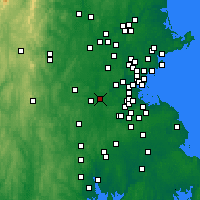 Nearby Forecast Locations - Natick - mapa