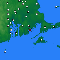 Nearby Forecast Locations - New Bedford - mapa