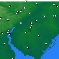 Nearby Forecast Locations - Blackwood - mapa
