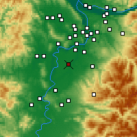Nearby Forecast Locations - Woodburn - mapa
