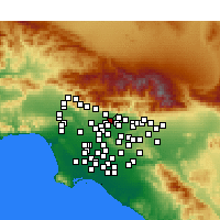 Nearby Forecast Locations - Arcadia - mapa
