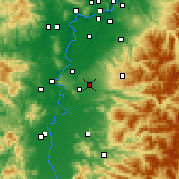 Nearby Forecast Locations - Aumsville - mapa