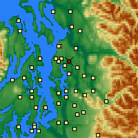 Nearby Forecast Locations - Bothell - mapa