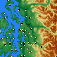 Nearby Forecast Locations - Everett - mapa