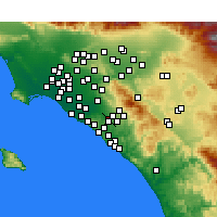 Nearby Forecast Locations - Irvine - mapa