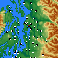 Nearby Forecast Locations - Kenmore - mapa