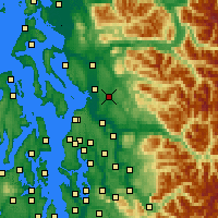 Nearby Forecast Locations - Lake Stevens - mapa