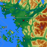 Nearby Forecast Locations - Lynden - mapa