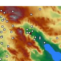 Nearby Forecast Locations - Rancho Mirage - mapa