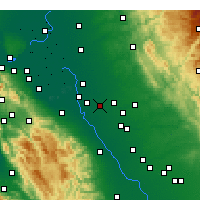 Nearby Forecast Locations - Ripon - mapa
