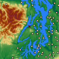 Nearby Forecast Locations - Seabeck - mapa