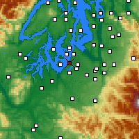 Nearby Forecast Locations - Steilacoom - mapa
