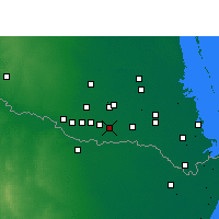 Nearby Forecast Locations - Weslaco - mapa