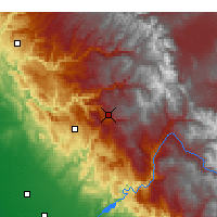 Nearby Forecast Locations - Park Narodowy Yosemite - mapa