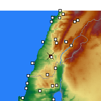 Nearby Forecast Locations - An-Nabatijja - mapa