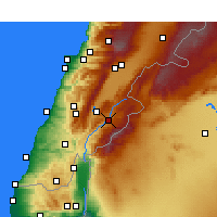 Nearby Forecast Locations - Raszajja - mapa