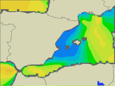 Baleary - wysokości fali morskiej - wto., 03.05. 20:00 CEST