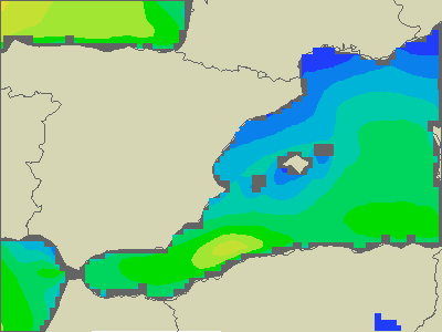 Baleary - wysokości fali morskiej - czw., 05.05. 02:00 CEST
