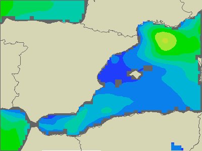 Baleary - wysokości fali morskiej - czw., 02.06. 08:00 CEST