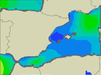 Baleary - wysokości fali morskiej - czw., 02.06. 14:00 CEST