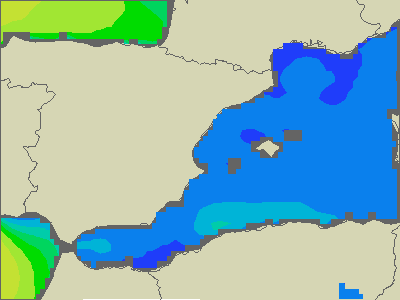 Baleary - wysokości fali morskiej - pt., 01.07. 14:00 CEST