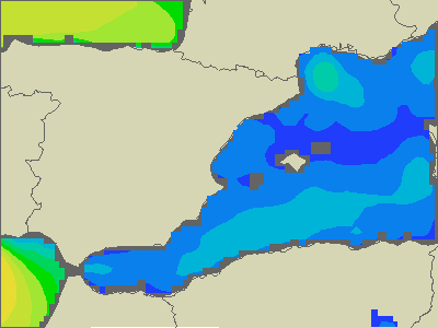 Baleary - wysokości fali morskiej - so., 02.07. 08:00 CEST