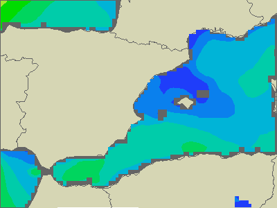 Baleary - wysokości fali morskiej - pt., 29.07. 14:00 CEST