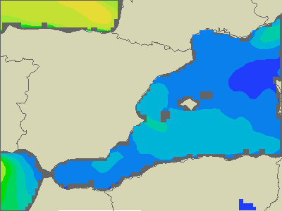 Baleary - wysokości fali morskiej - pon., 29.08. 02:00 CEST
