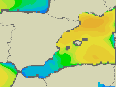 Baleary - wysokości fali morskiej - pt., 20.01. 19:00 CET